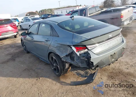 2022 Hyundai Elantra N Line z USA, uszkodzony, nr VIN KMHLR4AF4NU341734